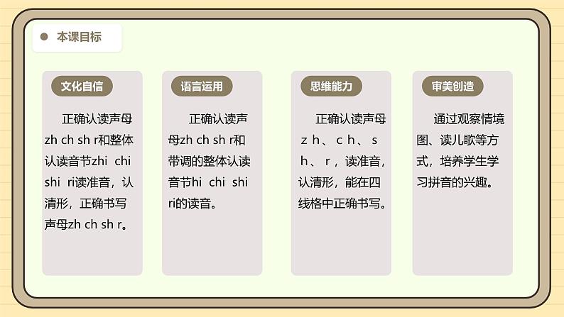 【核心素养】统编版一上语文 3.8 zh ch sh r.（第一课时）课件+教案03