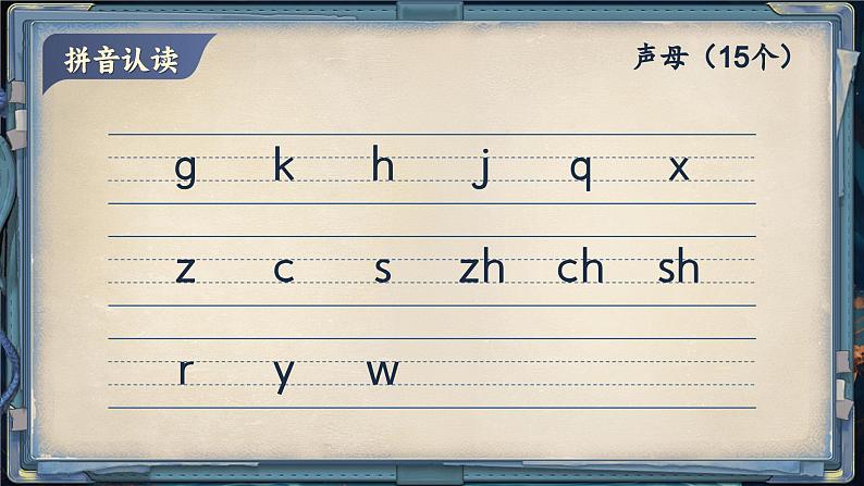 【新教材-核心素养】统编版语文一上 《第三单元复习：字母梦幻谷》课件+音视频素材06