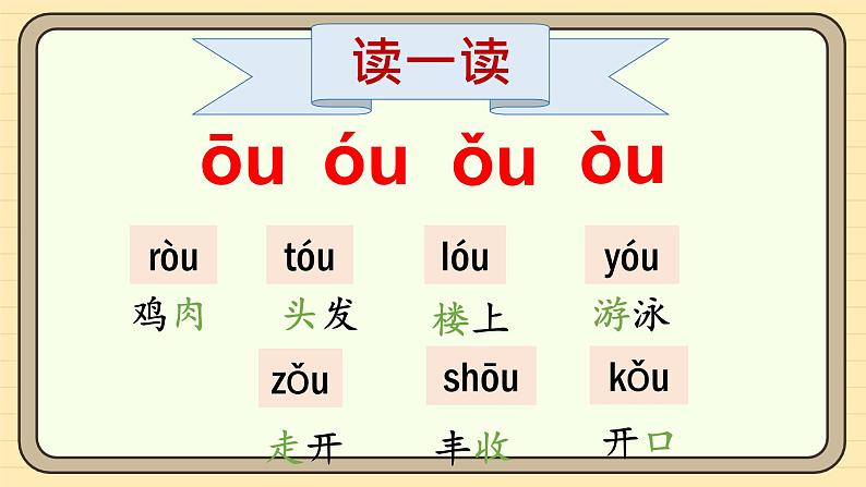 【核心素养】统编版一上语文 4.11 αo ou iu（第二课时）课件+教案07