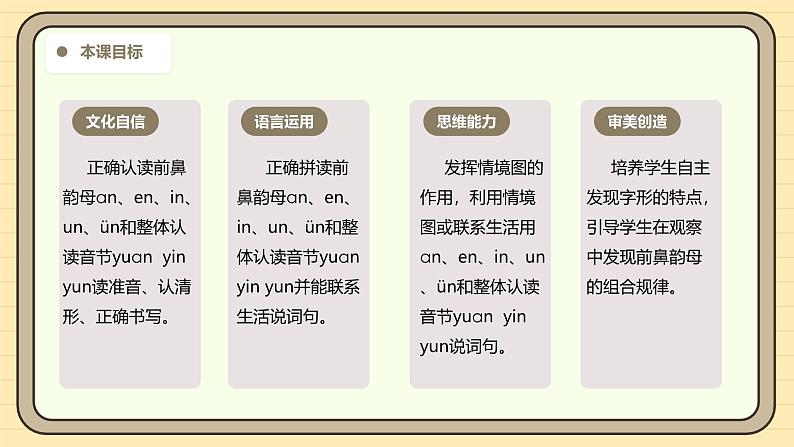 【核心素养】统编版一上语文 4.13 αn en in un ün（第一课时）课件+教案03