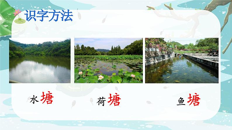 统编版语文2上 1《小蝌蚪找妈妈》课件+教案+音视频素材+动态笔画08