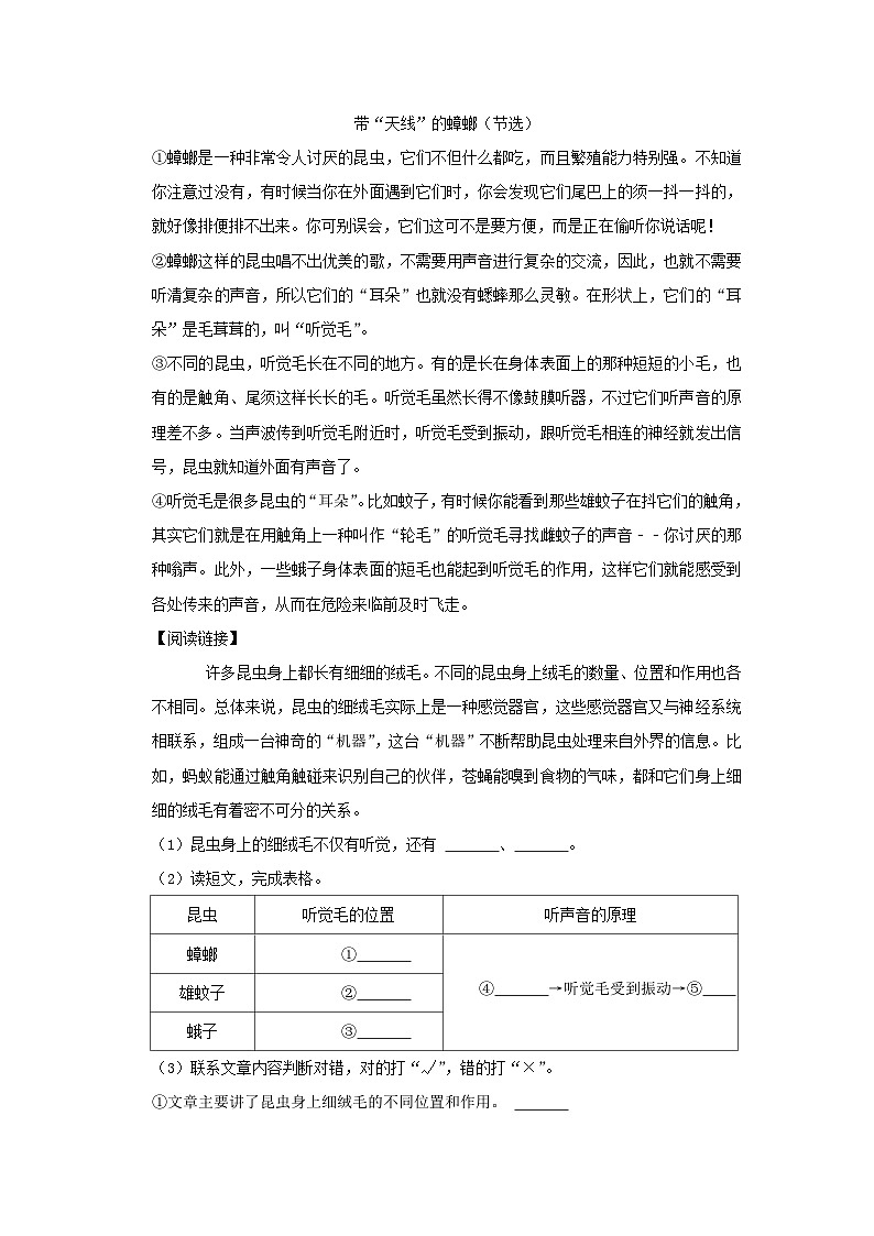 2020-2021学年山东省菏泽市曹县四年级上学期期中语文真题及答案03