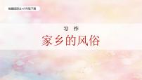 小学语文统编版（2024）六年级下册习作：家乡的风俗完美版作业课件ppt