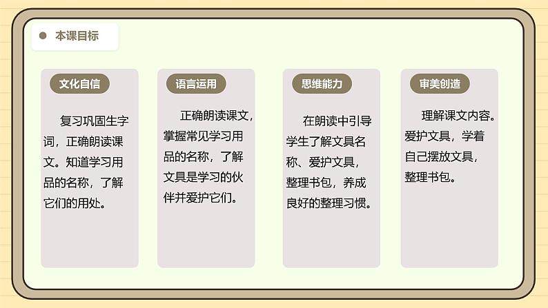 【核心素养】统编版一上语文 7 小书包（第二课时）课件+教案03