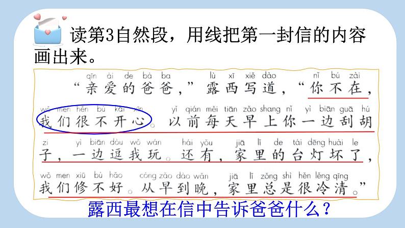 《 一封信》新课标课件（第二课时）第5页