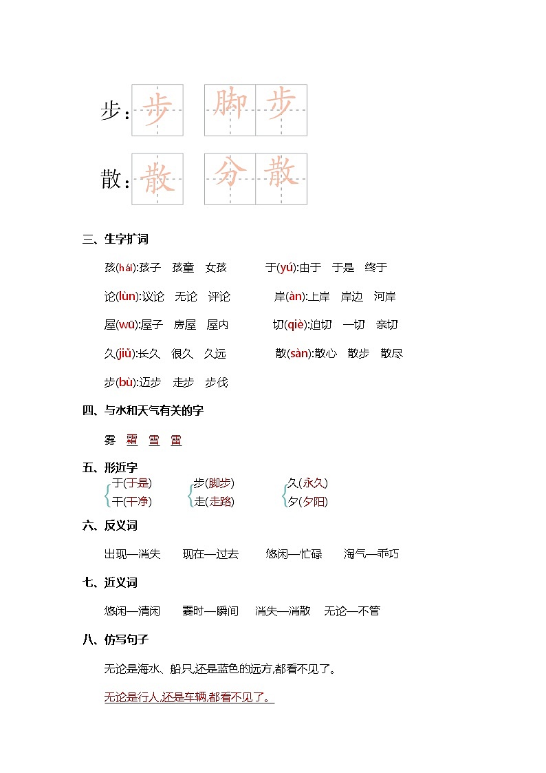 第七单元核心知识背记清单第3页