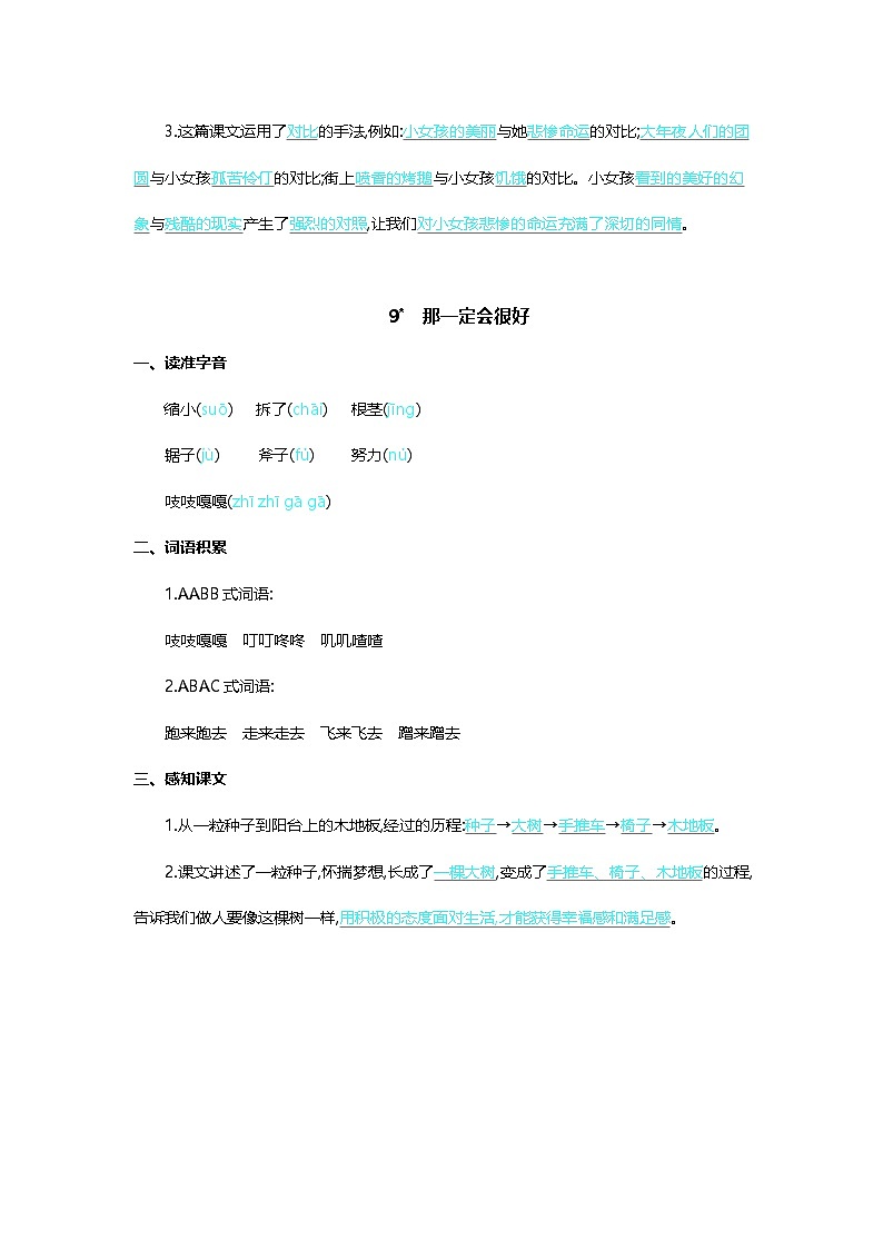 第三单元核心知识背记清单第3页