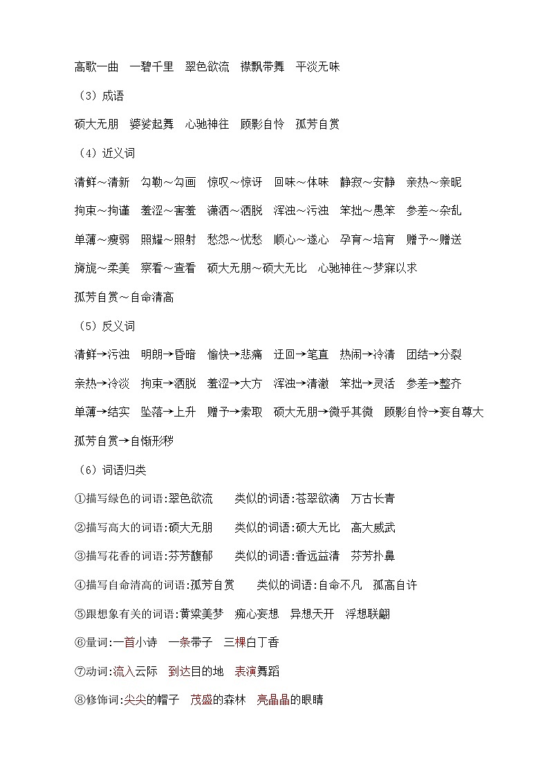 第一单元核心知识汇总清单第2页