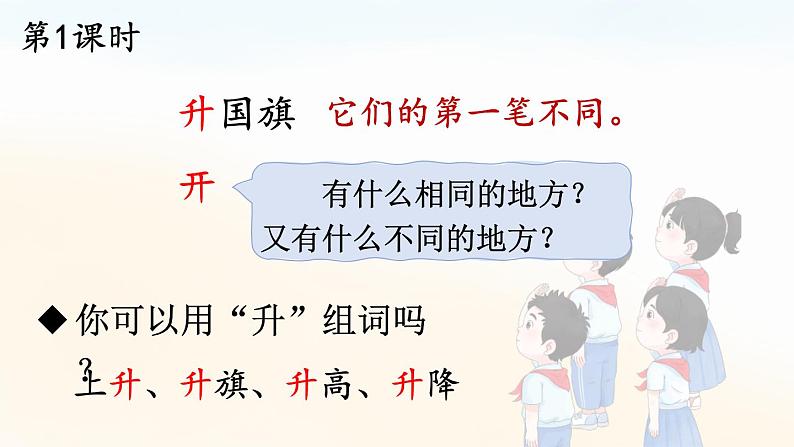 统编版2024（秋）语文一上 识字8《升国旗》课件+教案+音视频素材03