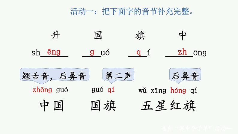 统编版2024（秋）语文一上 识字8《升国旗》课件+教案+音视频素材08