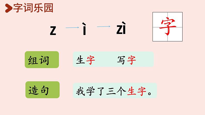 2024年秋一年级上册7 z c s 第2、3课时 课件第4页