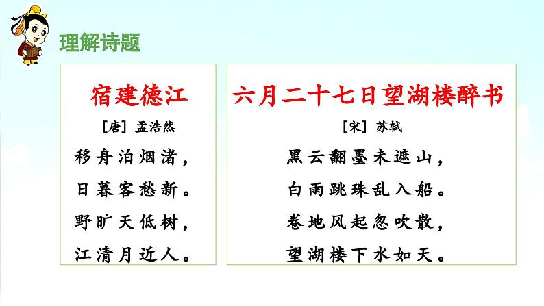 《古诗词三首  六月二十七日望湖楼醉书》 课件（第一课时）第4页