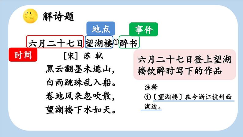 《古诗词三首  六月二十七日望湖楼醉书》新课标课件（第二课时）第4页