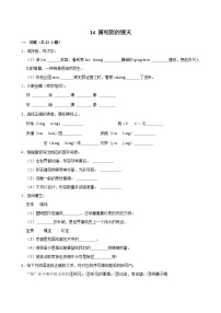 小学语文统编版（2024）五年级上册圆明园的毁灭当堂达标检测题