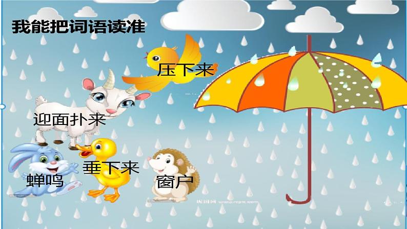 部编版（五四制）语文二年级下册 16 雷雨(4)（课件）第2页