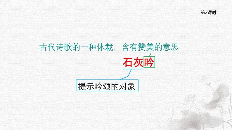 统编版语文六年级下册4单元《古诗三首—石灰吟、竹石》课件2课时（含课后作业、课外作业）+教案（含教学反思）+字体05