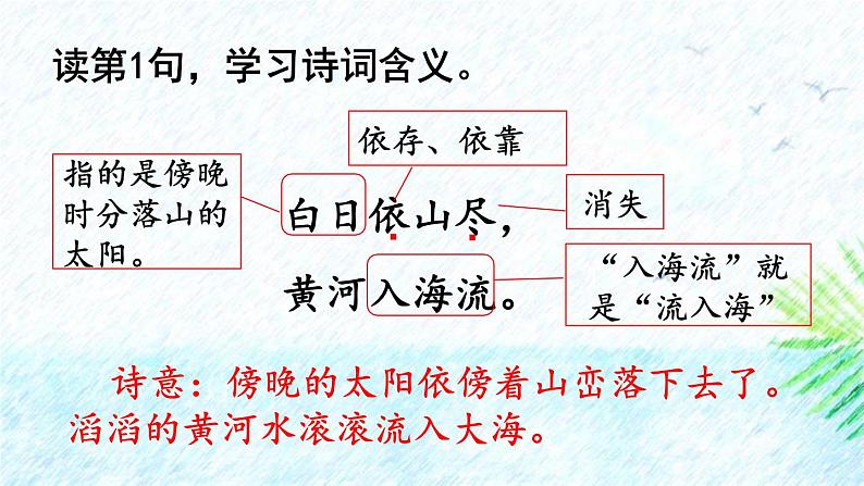 人教版语文二上《登鹳雀楼.PPT06