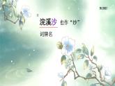 統(tǒng)編版語文六年級下冊《古詩詞誦讀——9  浣溪沙》課件、教案、教學反思、說課稿、字體
