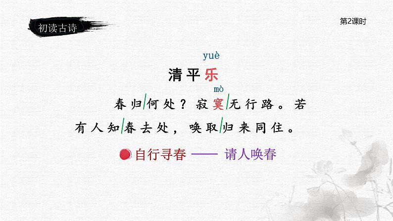 统编版语文六年级下册《古诗词诵读——10  清平乐》课件、教案、字体04