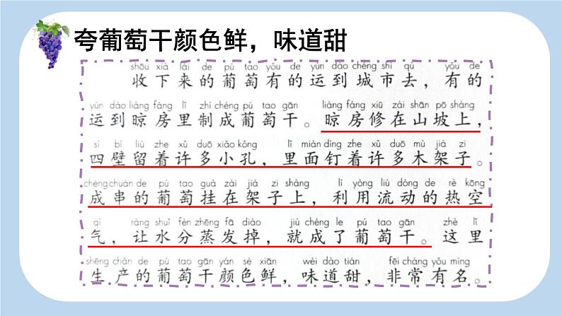 统编版（2024）二年级语文上册11葡萄沟第2课时课件2第6页