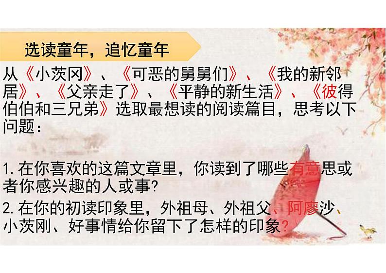 《童年》导读课课件-统编版语文六年级上册04