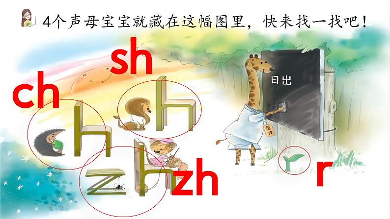 汉语拼音8《zh  ch  sh  r》课件PPT+教案+音视频素材04