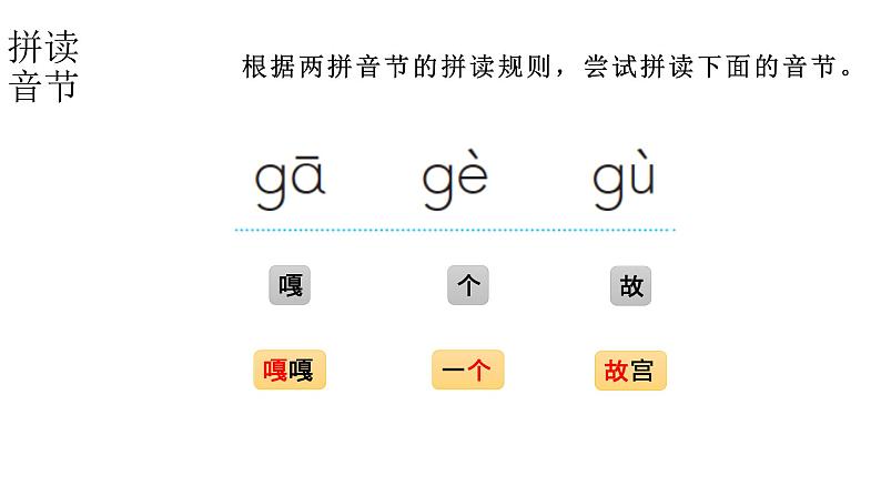 小学语文新部编版一年级上册 第三单元第五课《g k h》第二课时教学课件（2024秋）第4页