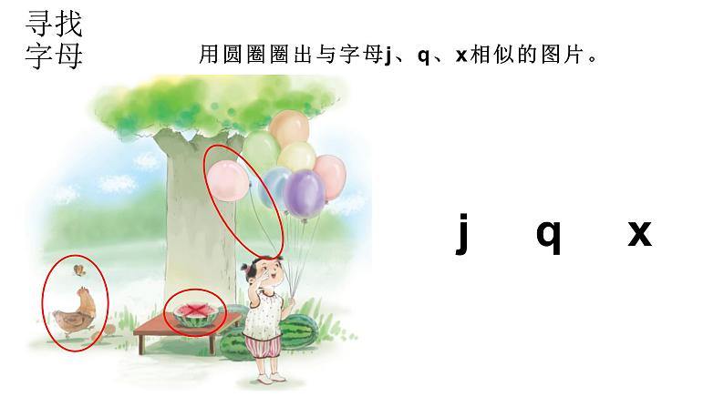 小学语文新部编版一年级上册 第三单元第六课《 j q x》第一课时教学课件（2024秋）第8页