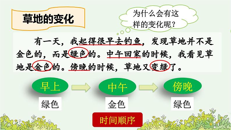 《金色的草地》优质课件（第二课时）第4页