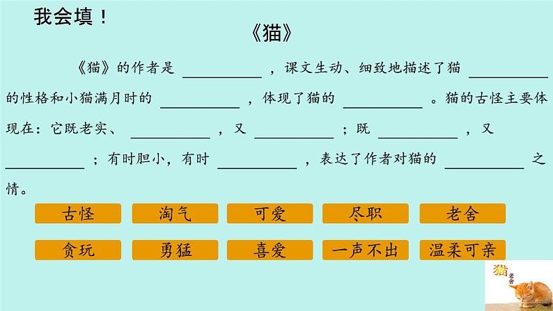 部编人教版小学四年级语文下册第四单元复习课教学设计+课件+作业设计+课堂实录04