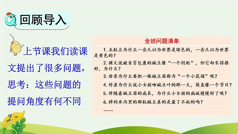 统编版（2024）四年级语文上册5一个豆荚里的五粒豆第2课时课件1第2页