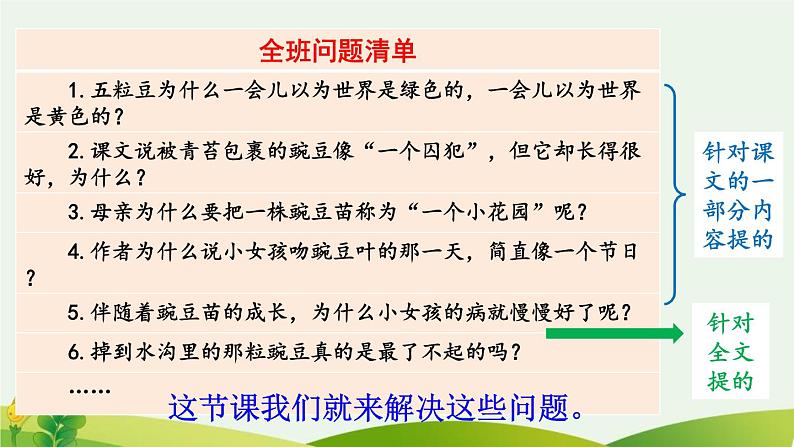 统编版（2024）四年级语文上册5一个豆荚里的五粒豆第2课时课件1第3页