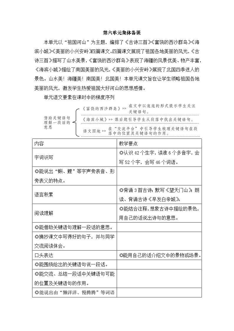 三上《古诗三首》教学设计1（第一课时 望天门山）第1页