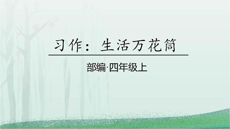 统编版（2024）四年级语文上册习作：生活万花筒课件301