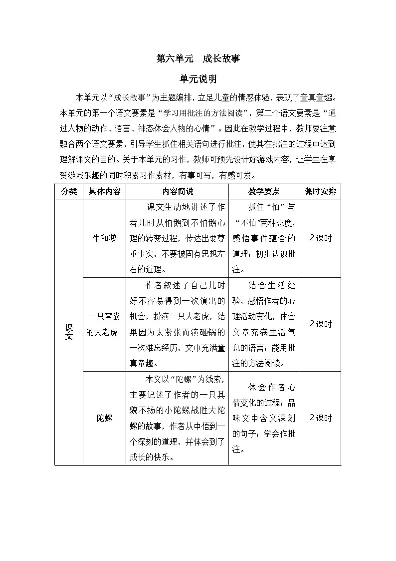 《牛和鹅》精品教案（第一课时）第1页