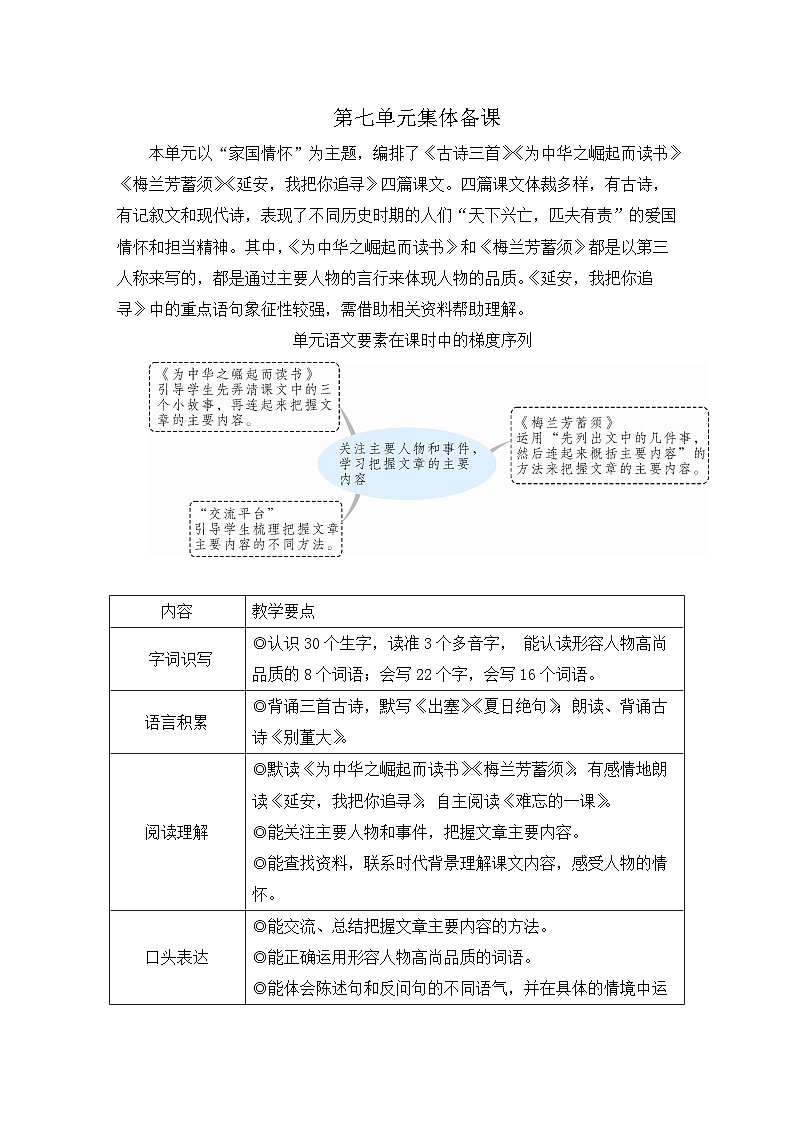 四上《古诗三首》教学设计（第一课时 出塞）第1页
