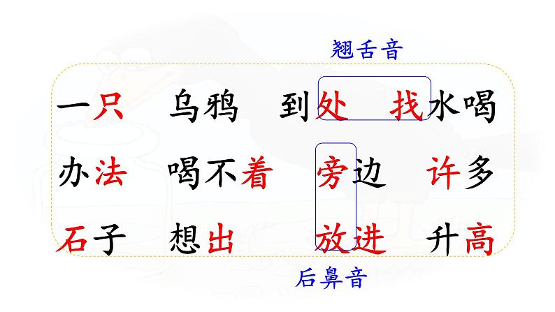 阅读 9《  乌鸦喝水》 -2024-2025学年一年级语文上册同步精品课件（统编版）第6页