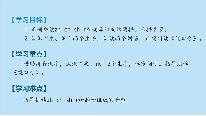 2024年秋一年级上册8 zh ch sh r 课件第2页