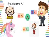 人教部编版 小学语文 一年级上册 识字1 天地人 演示课件