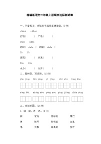 期中达标测试卷 -2024-2025学年语文二年级上册统编版