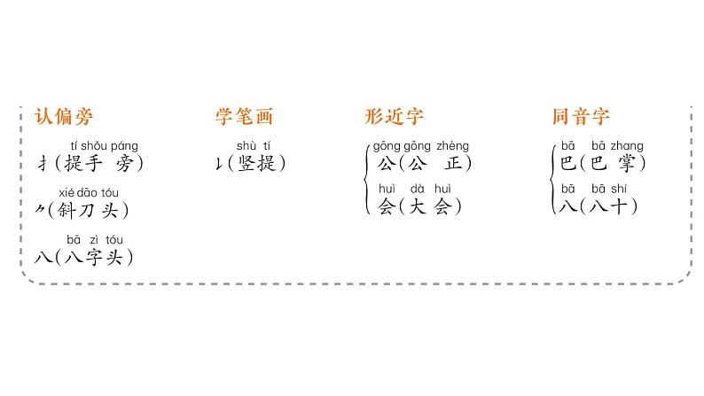 小学语文新部编版一年级上册第八单元作业课件（2024秋）第3页