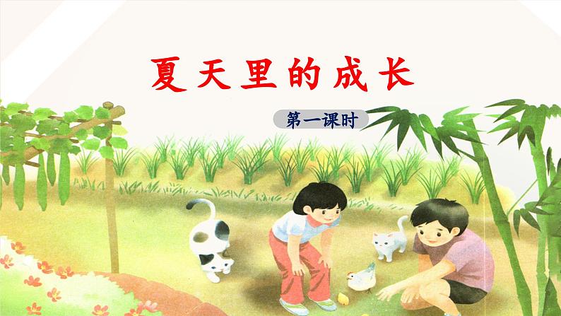 《夏天里的成长》优秀课件（第一课时）第1页