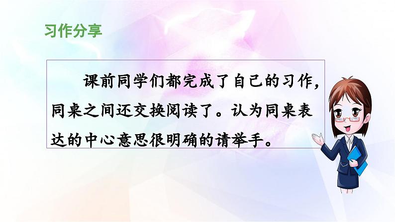 《习作例文与习作  围绕中心意思写》名校课件（第二课时）第3页