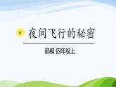 2024-2025部编版语文四年级上册6《夜间飞行的秘密》课时课件