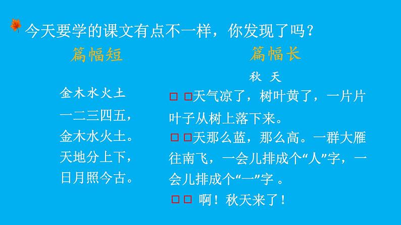 小学语文新部编版一年级上册第五单元第一课《秋 天》作业课件（2024秋）第5页