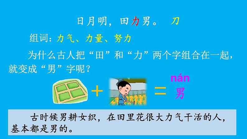 小学语文新部编版一年级上册第六单元第六课《日月明》作业课件（2024秋）第8页