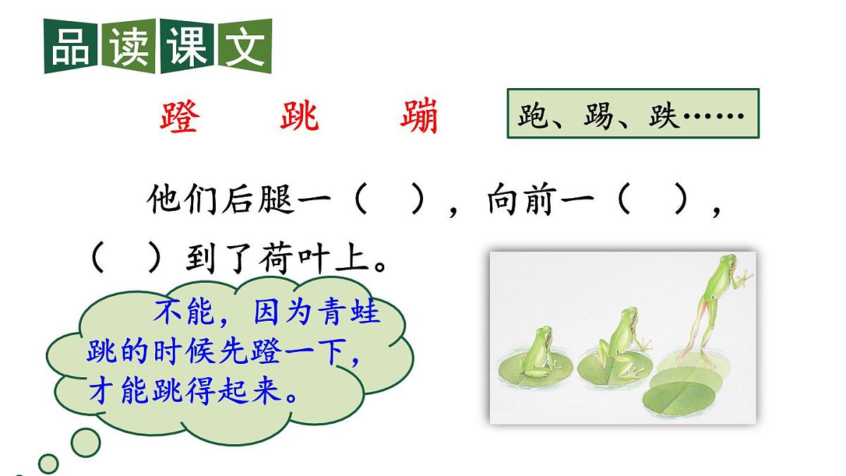 最新2023秋统编版语文二年级上册第一单元第1课小蝌蚪找妈妈第二课时【课件】第8页