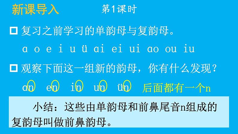 小学语文新部编版一年级上册第四单元第十三课《ɑn en in un ün》作业课件（2024秋）02