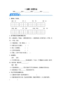 统编版（2024）五年级上册白鹭同步测试题