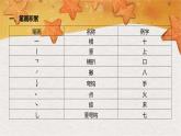 部编版（2024秋）语文一年级上册 第一单元 识字-第1单元知识清单课件